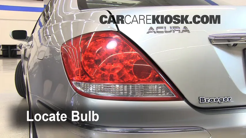 2008 Acura RL 3.5L V6 Lights Turn Signal - Rear (replace bulb)
